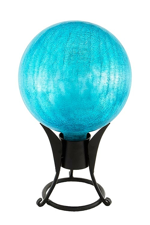 Achla G10-T-C 10 in. Gazing Globe  Teal  Crackle