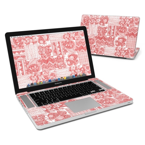 DecalGirl MBP15-REDQUILT Apple MacBook Pro 15 in. Skin - Red Quilt