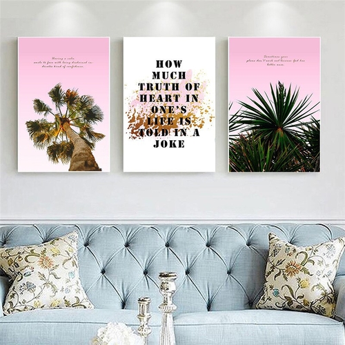 Coconut Tree Landscape Home Wall Backdrop