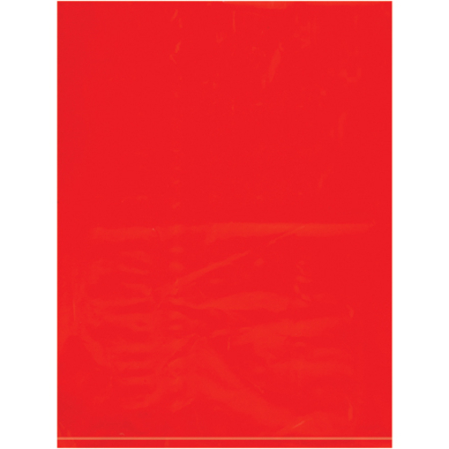 Box Partners PB480R 9 x 12 in. - 2 Mil Red Flat Poly Bags - Pack of 10