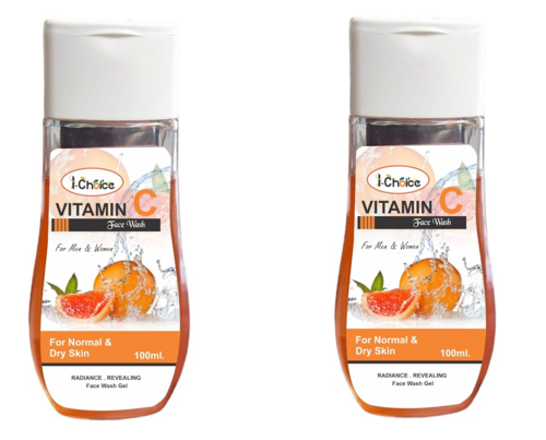 Vitamin-C Face Wash Gel for Normal & Dry Skin 100ML Pack of 2