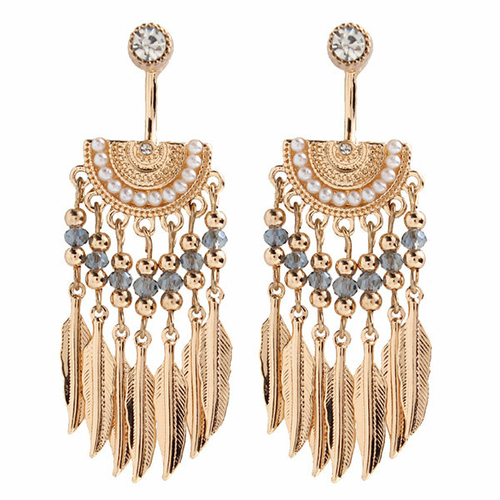 Feather Tassel Earrings