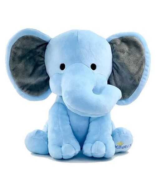 Elephant Soft Toy Blue Black - Height 25 cm