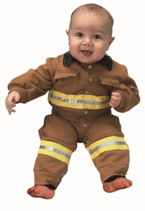 Aeromax FFT-ROMP Jr. Fire Fighter Suit  size 6 to 12 Months - tan
