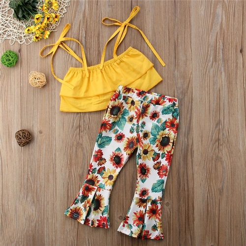 Pudcoco Summer Floral Flare Newborn Toddler Kid