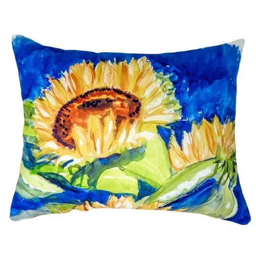 Betsy Drake NC775 16 x 20 in. Gold Rising Sunflower No Cord Pillow