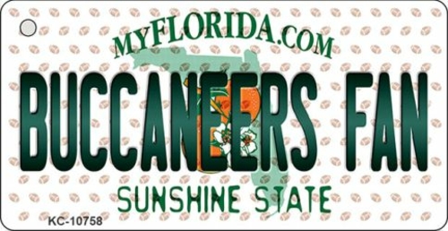 Smart Blonde KC-10758 1.5 x 3 in. Buccaneers Fan Florida State License