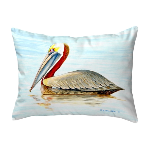 Betsy Drake NC807 16 x 20 in. Summer Pelican No Cord Pillow