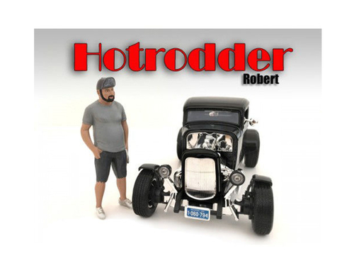 \Hotrodders\" Robert Figure For 1:24 Scale Models by American Diorama"