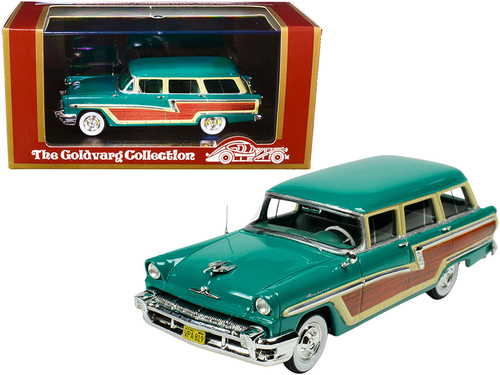 1956 Mercury Monterey Station Wagon Health Green with Wood Paneling
