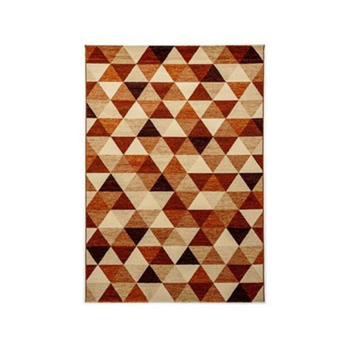Infinity Tri Rust Contemporary Rug