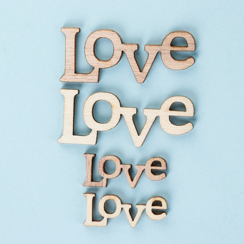 50pcs/set Carved Love Letter for Handmade