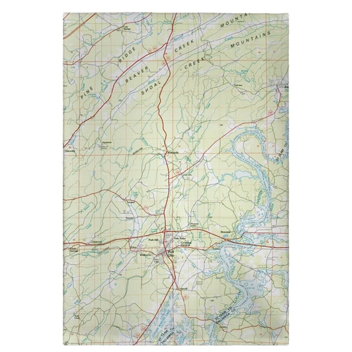 Betsy Drake GT977 20 x 20 in. Logan Martin Lake, AL Nautical Map G