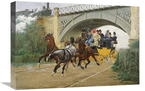 Global Gallery GCS-266415-22-142 22 in. Startled by Steam Art Print - 