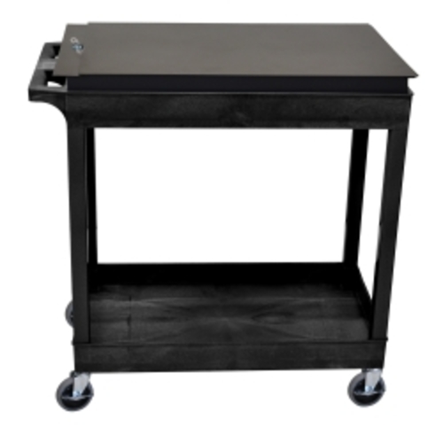 Luxor LUXEC11-B-TOOLBOX 32 x 18 in. Tub Cart with Two Shelves