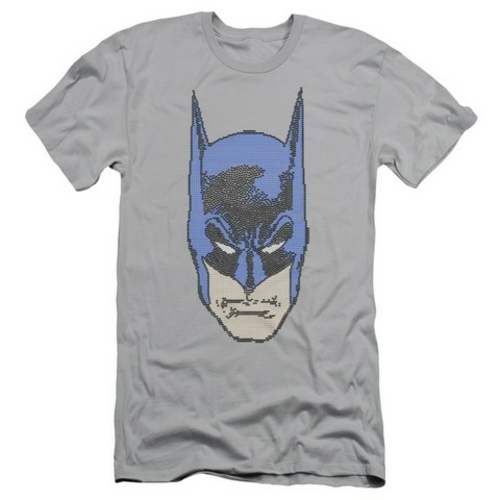 Trevco Batman-Bitman - Short Sleeve Adult 30-1 Tee - Silver- Small