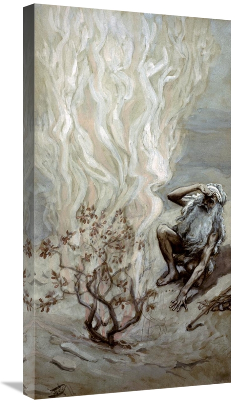 Global Gallery GCS-280431-30-142 30 in. Moses Adores God in the Burnin