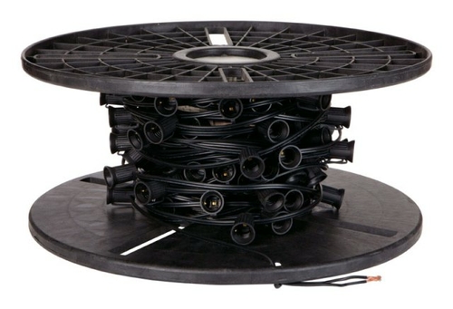 Sienna BX6GJX11 C7 Light Sockets 500 ft. Reel - Black