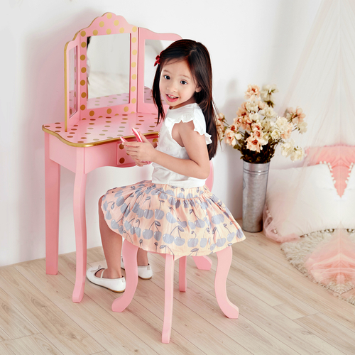 Fantasy Fields Kids Dots Vanity Dressing Table Set