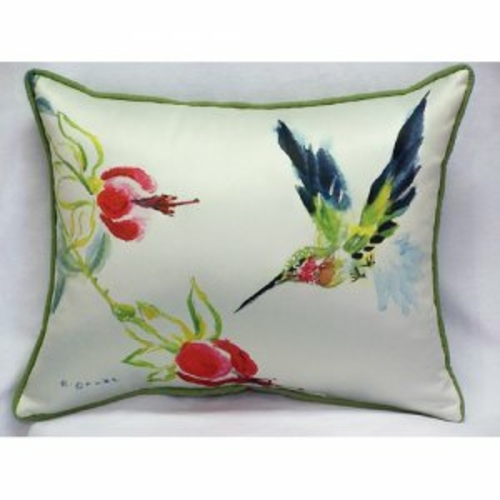 Betsy Drake ZP330 Betsys Hummingbird Throw Pillow- 20 x 24 in.