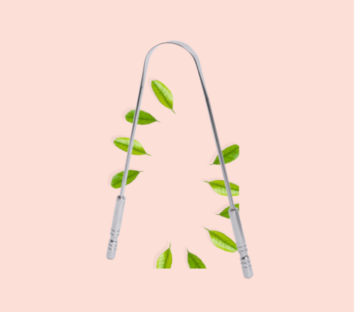 Zungenreiniger aus Edelstahl/Tongue Cleaner Stainless Steel Oral Care