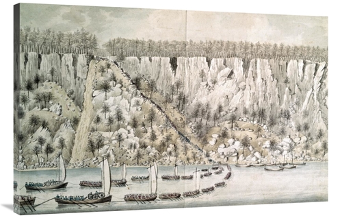 Global Gallery GCS-278261-44-142 44 in. Landing of the British Forces 