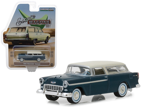 1955 Chevrolet Nomad Glacier Blue with Cream Top \Estate Wagons\"