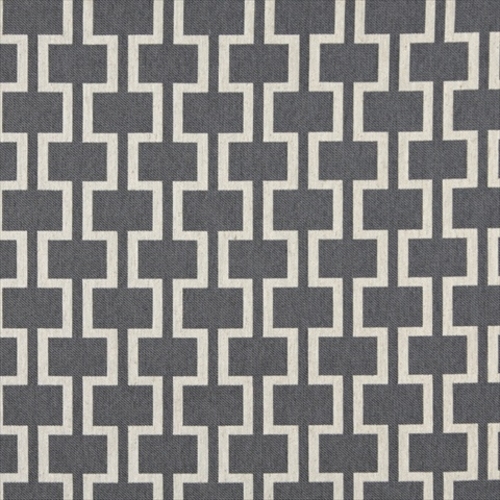 Designer Fabrics K0006B 54 in. Wide Cadet Blue And Off White- Modern-