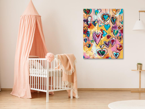 Paint by Numbers - COLOURFUL HEARTS