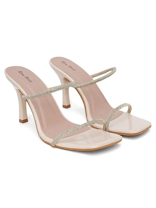 Retro Walk Women Fashion Heels (Size-UK-5) (Color-OFF-WHITE)