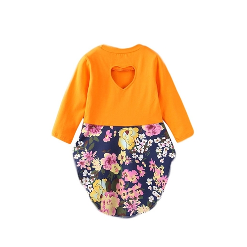Children Girl Long Sleeves Heart shaped Hole