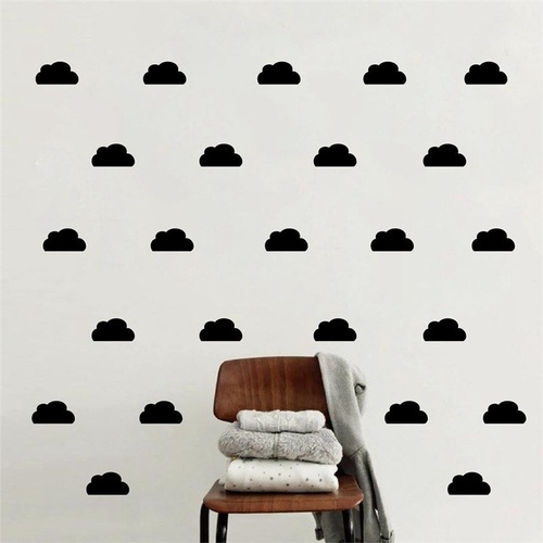 Diy cloud vinyl wall stickers Baby room decor /