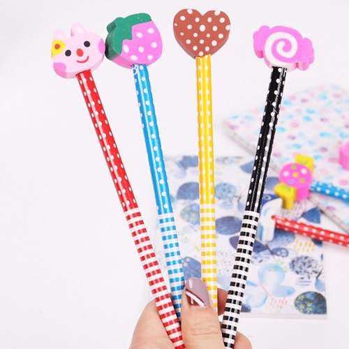 10Pcs/Set Cute Cartoon Standard Pencils Creative