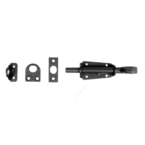 Acorn RL6BP Scroll Surface Bolt - Black