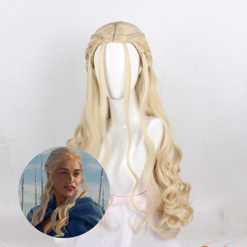 Anime Game of Thrones Daenerys Targaryen Long Wavy