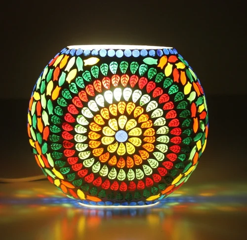 Round Glass LED Table Lamp