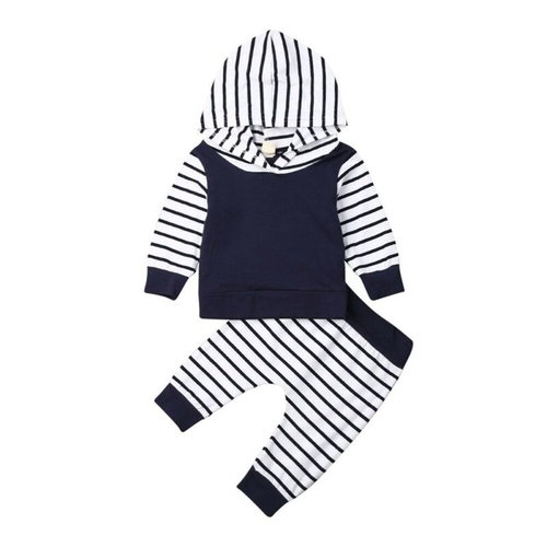 0 18M Newborn Baby Boy Clothes Sets Striped Print