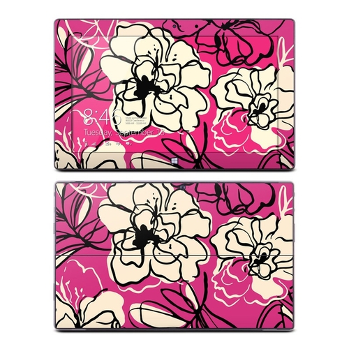 DecalGirl MISP-BLKLIL Microsoft Surface Pro Skin - Black Lily