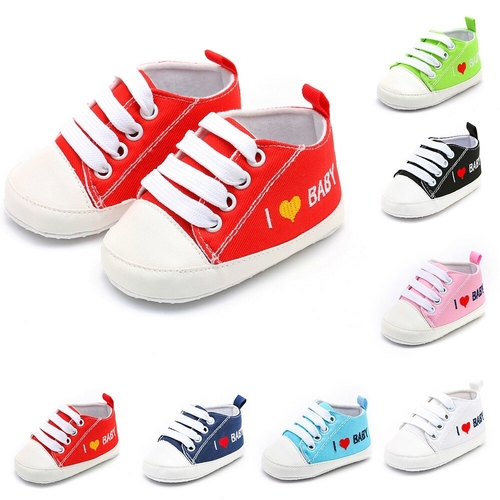 New Canvas Newborn Baby Boys Girls First Walkers