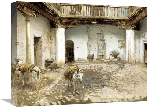 Global Gallery GCS-268516-22-142 22 in. Moorish Courtyard Art Print - 