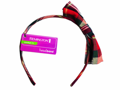 Kole Imports CA547-120 Plaid Head Band with Bow, Pack of 120