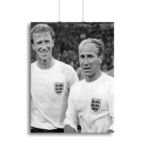Bobby and Jack Charlton Canvas Print or Poster