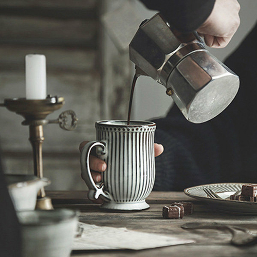 Pinstripe Coffee Cup/Mug