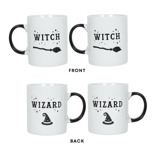 Witch and Wizard Mug Set Version 2