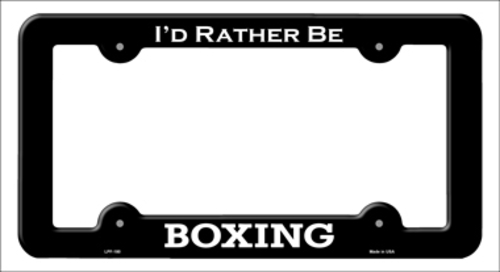 Smart Blonde LPF-180 6 x 12 in. Boxing Novelty Metal License Plate Fra