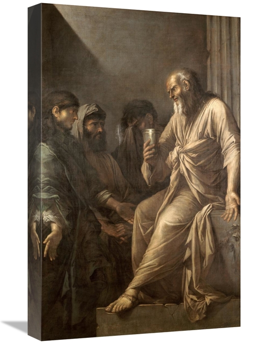 Global Gallery GCS-267186-22-142 22 in. The Death of Socrates Art Prin