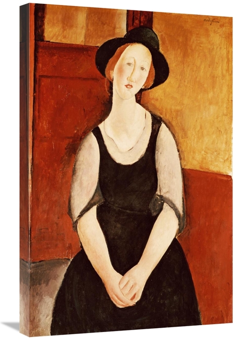 30 in. Portrait of Thora Klinckowstrom Art Print - Amedeo Modigliani