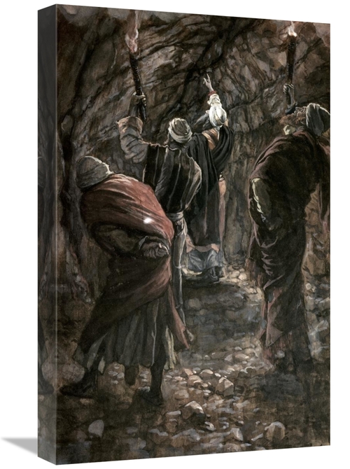 22 in. Chasm in the Rock of Calvary Art Print - James Tissot