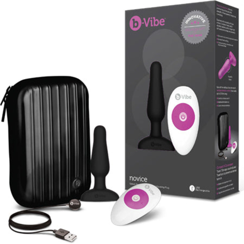 b-Vibe Novice Rechargeable Remote-Controlled Vibrating Silicone Anal