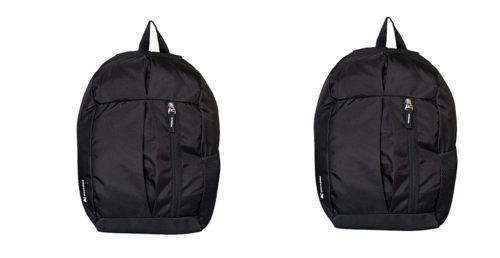 Black Solid School Bag Backpack for Kids Pack of 2